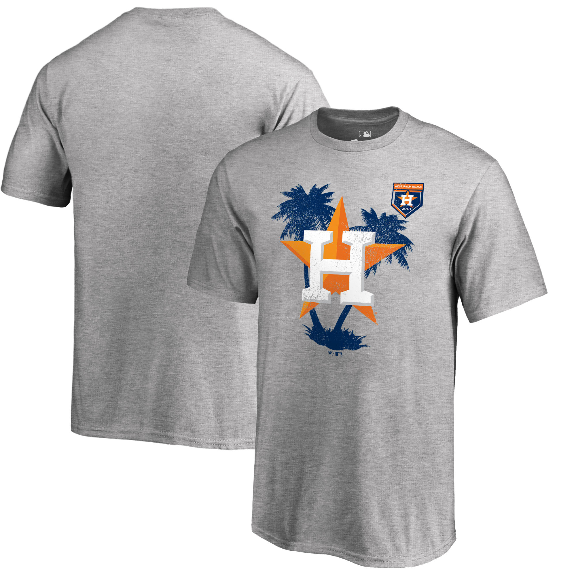 Men's Houston Astros Fanatics Branded 2018 Spring Training Vintage Team Specific T-Shirt – Heathered Gray